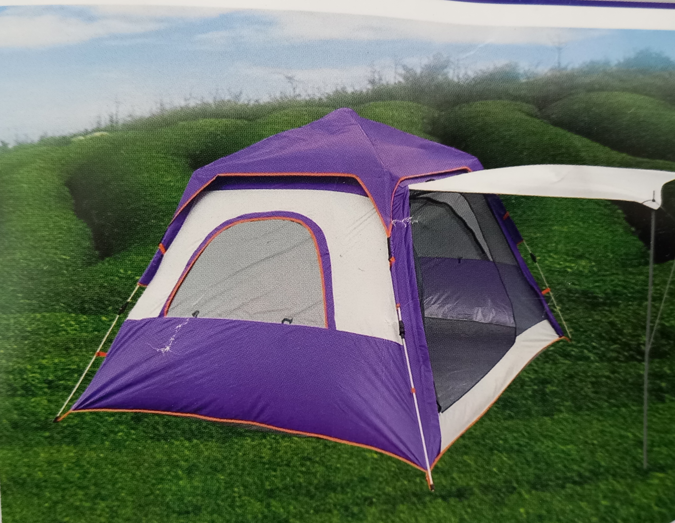 تصویر چادر کوهنوردی و یا مسافرتی ضد آب اتوماتیک 8 نفره (4 نفر خواب)( چتری یا نیلوفری ) 